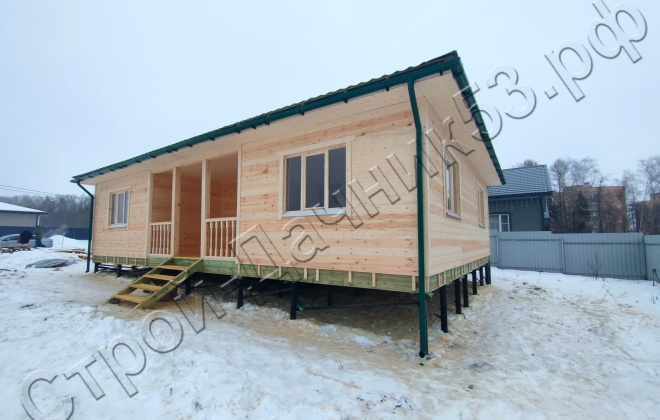 4 Каркасно-щитовой дом   Д-14, 12х8м, 96 М², Московская область, городской округ Истра, село Рождествено. (9)